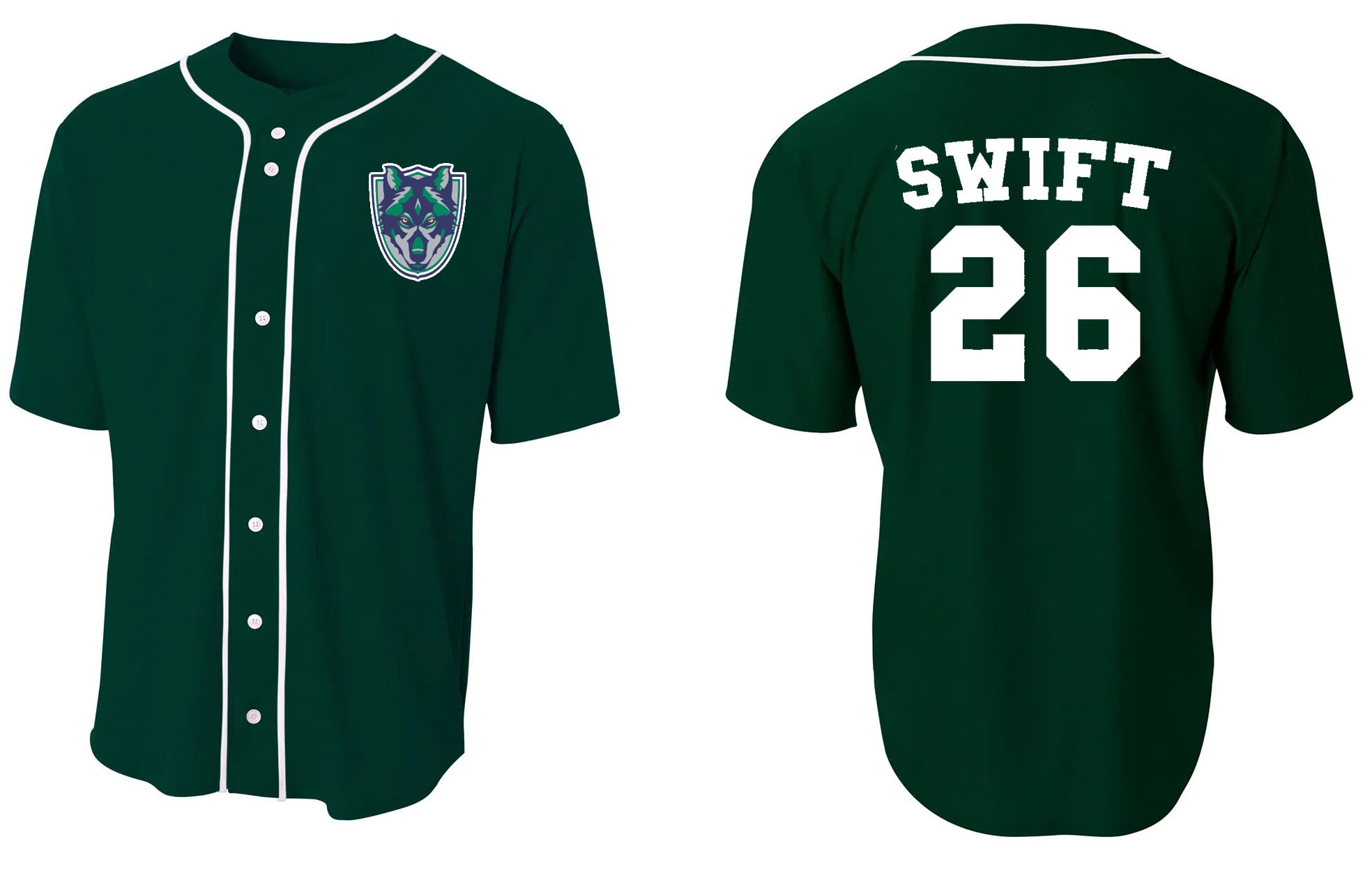 Short Sleeve Full Botton Baseball Top